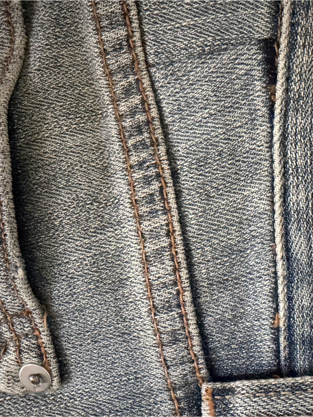 Pilcro and the Letterpress Light Blue Distressed Jeans with Red Tassel Hem - Picture 9 of 9